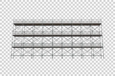3d image of construction scaffolding イラスト素材