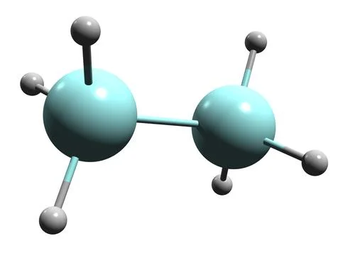 3D image of Disilane skeletal formula Stock Illustration