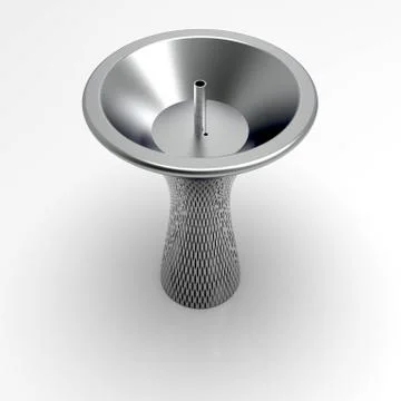 3d image of Drinking fresh water fountain 01 Stock Illustration