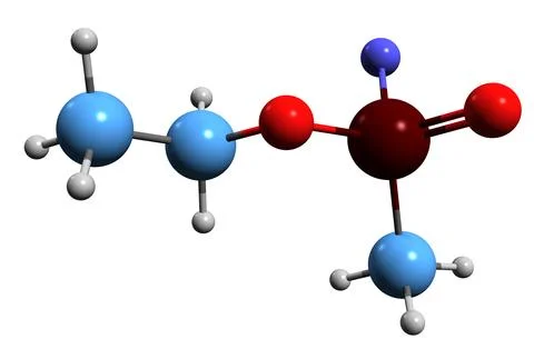 3D image of Ethylsarin skeletal formula Stock Illustration