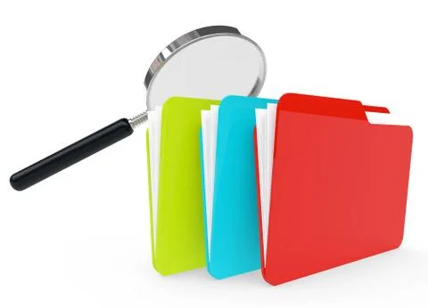 3d image of a file folder Stock Illustration