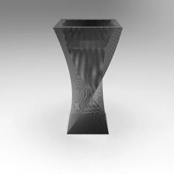 3d image flower pot concrete marble Yalta 4 Illustrazione stock