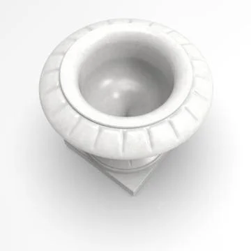3d image of flower pot Graal concrete 00005 Stock Illustration