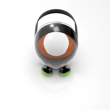 3D image of Full Face Color Respirator 08 Illustrazione stock