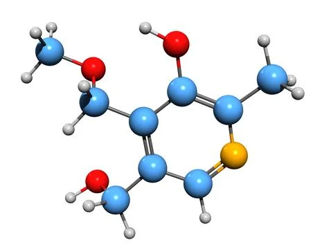 3D image of Ginkgotoxin skeletal formula Stock Illustration