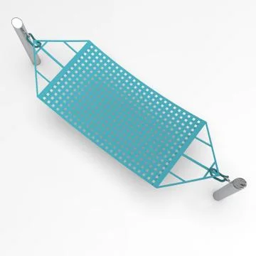 3d image of hammock on the posts 00004 Stock Illustration