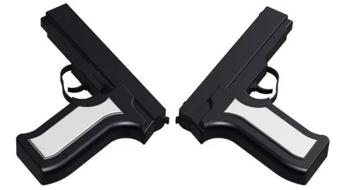 3D image of handgun Stock Illustration