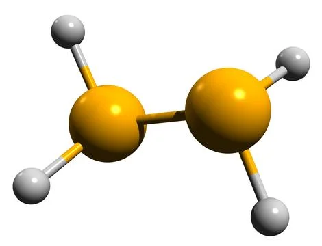 3D image of Hydrazine skeletal formula Stock Illustration