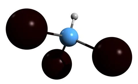 3D image of Iodoform skeletal formula Stock Illustration
