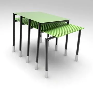 3d image of Large Asymmetric canopy v1 009 Stock Illustration