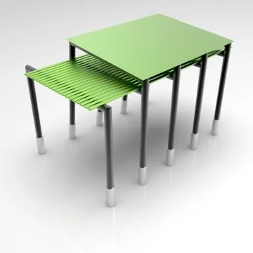 3d image of Large Asymmetric canopy v1 015 Stock-Illustration