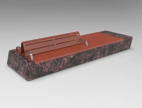 3d image of large benchToranku Lua XL 00003.jpg イラスト素材