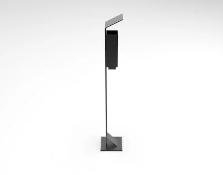 3d image of lAshtray street post 00002.jpg Illustrazione stock