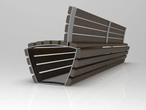 3d image of lBench Campus Big Line B 00004.jpg Stock Illustration
