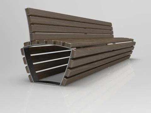 3d image of lBench Campus Big Line B 00005.jpg Stock-Illustration