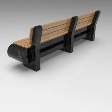 3d image of Marble bench futuristic design 00005 Stock Illustration