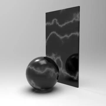 3d image of materials for rendering and texturing 2 Stock Illustration