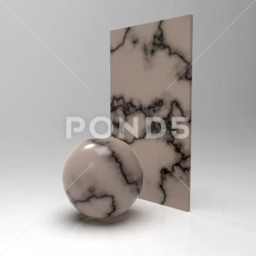 3d image of materials for rendering and texturing 12 Illustration
