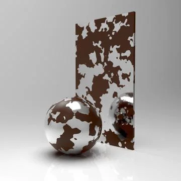 3d image of materials for rendering and texturing 4 Stock Illustration