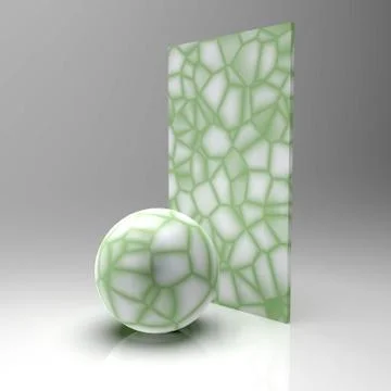 3d image of materials for rendering and texturing 7 Stock Illustration