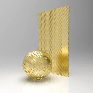 3d image of materials for rendering and texturing 10 Stock Illustration