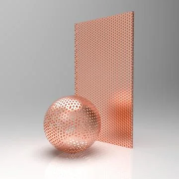 3d image of materials for rendering and texturing 21 Stock Illustration