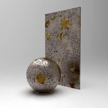 3d image of materials for rendering and texturing 8 Stock Illustration