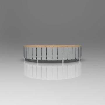 3d image of Modular bench Proteus 00002.jpg Stock Illustration