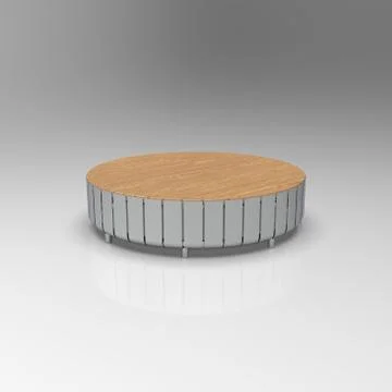 3d image of Modular bench Proteus 00001.jpg Stock Illustration