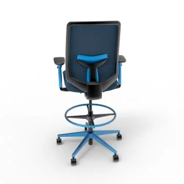3D image of office comfort working chair 07 Illustrazione stock