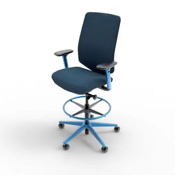 3D image of office comfort working chair 09 Stock Illustration
