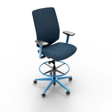 3D image of office comfort working chair 05 Stock Illustration