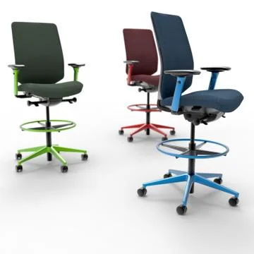 3D image of office comfort working chair 08 Stock Illustration