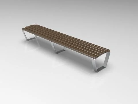 3d image of park Bench Campus Line 00001.jpg Stock Illustration