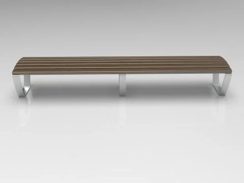 3d image of park Bench Campus Line 00001.jpg Stock Illustration