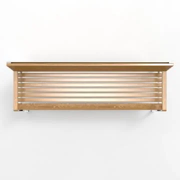 3d image of park bench classic metall and wood Stock Illustration