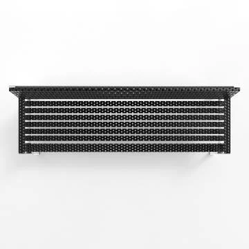 3d image of park bench classic metall and wood Stock Illustration