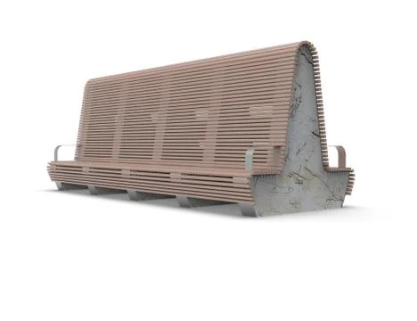 3d image of Park bench Stella 00003.jpg Stock Illustration