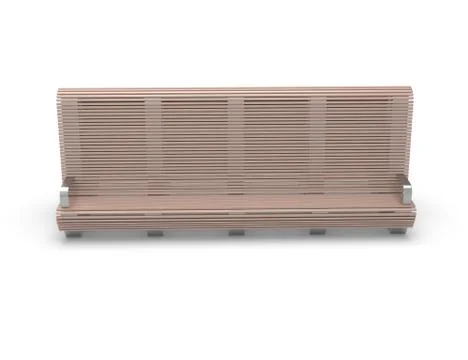 3d image of Park bench Stella 00002.jpg Ilustração Stock