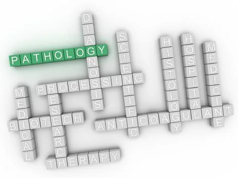 3d image Pathology issues concept word cloud background 스톡 일러스트
