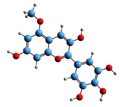 3D image of Pulchellidin skeletal formula Stock Illustration