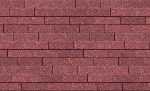3d image of a red brick wall background. 3d render with texture. Stock Illustration