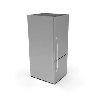 3d image of Refrigerator isolated on a white background 01 Stock Illustration