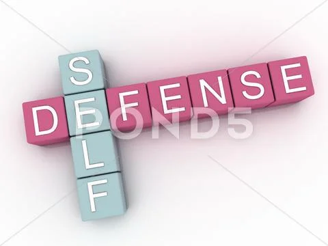 3d image Self Defense issues concept word cloud background: Graphic ...