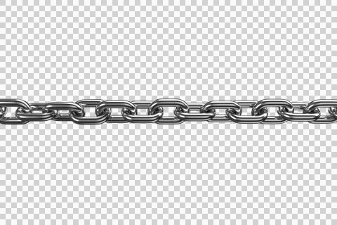 3d image of silver metal chain Stock Photos