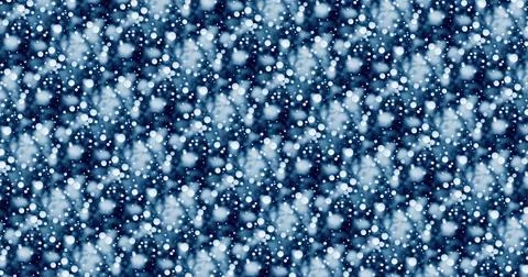 3D-image of snow falling from the night sky. 8K wallpaper background Stock Illustration