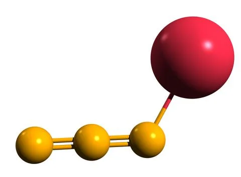 3D image of Sodium azide skeletal formula イラスト素材