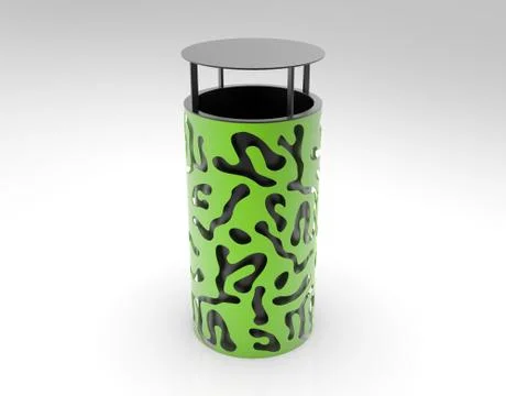 3d image of Urn perforated on sheet metal 00001.jpg Stock Illustration