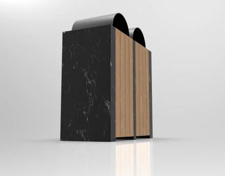 3d image of Urn U-28 Bratislava 00004.jpg Stock Illustration