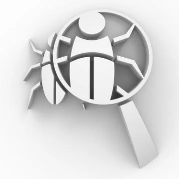 3d image of volumetric logo on a white background Stock Illustration